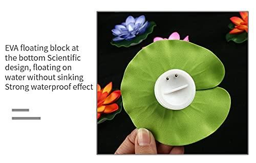 LED Lotus Floating Tea Light Flower | Water Sensor | Mix Color