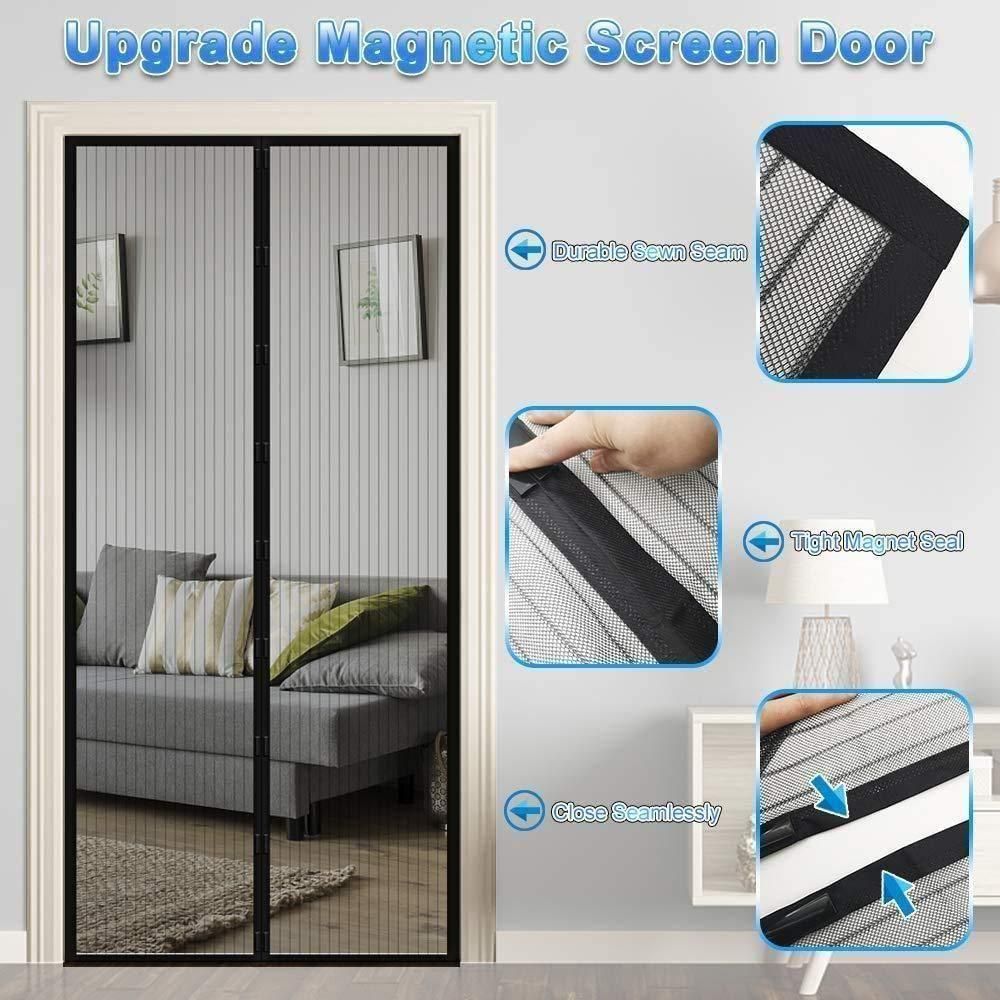 Magnetic Door Mesh Screen – Keep mosquitoes Out, Let Fresh Air In!