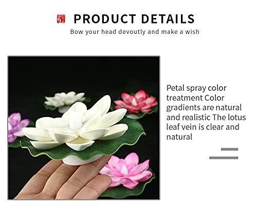 LED Lotus Floating Tea Light Flower | Water Sensor | Mix Color
