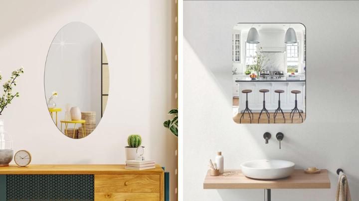 Oval & Square Mirror