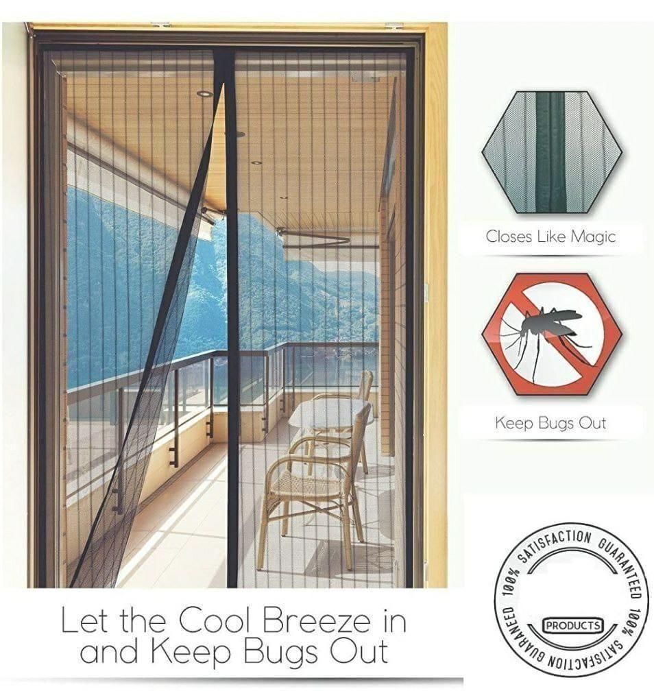 Magnetic Door Mesh Screen – Keep mosquitoes Out, Let Fresh Air In!