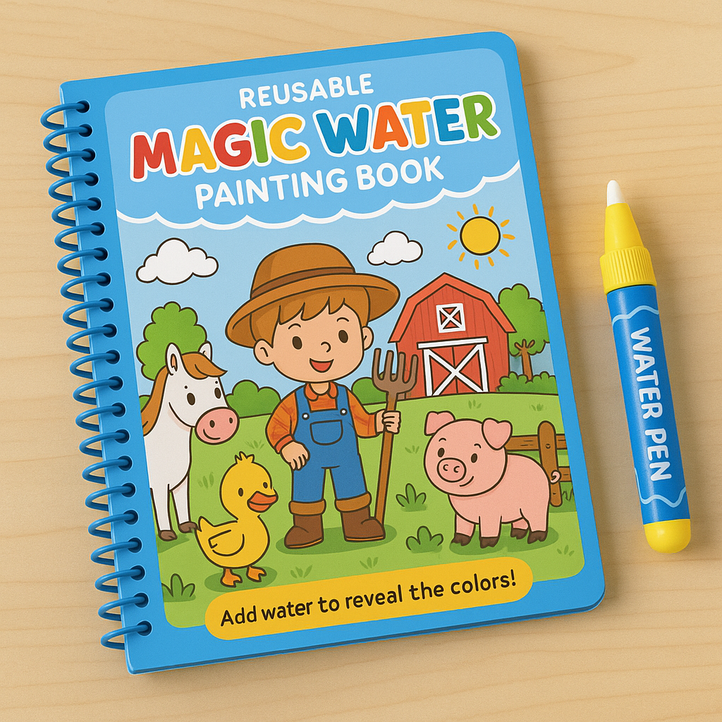 Magic Water Painting Book