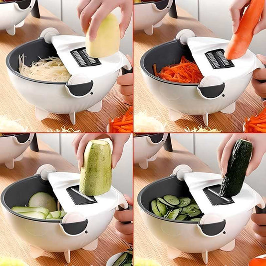 Multifunctional Rotating 7 in 1 Vegetable Cutter